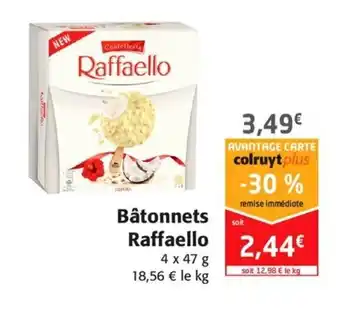 Colruyt Bâtonnets raffaello offre