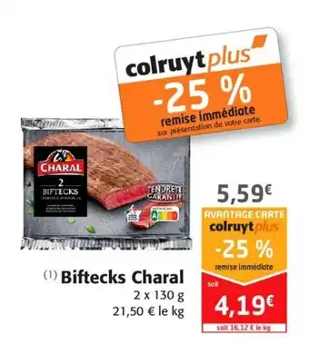 Colruyt Biftecks charal offre