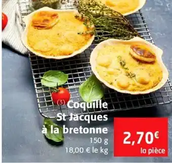 Colruyt Coquille st jacques à la bretonne offre