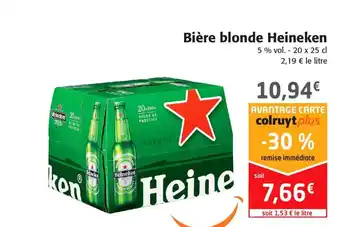 Bière blonde heineken