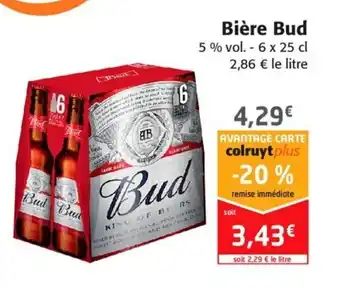 Colruyt Bière bud offre