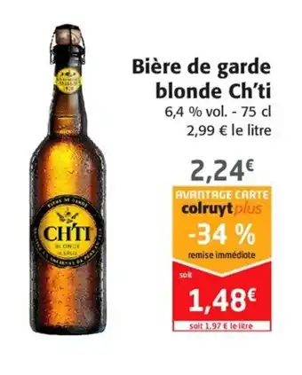 Colruyt Bière de garde blonde ch'ti offre