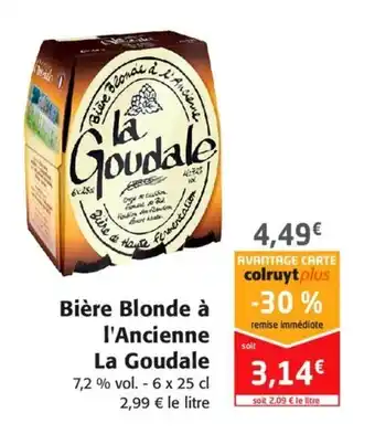 Bière blonde à l'ancienne la goudale