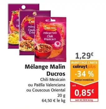 Colruyt Mélange malin ducros offre