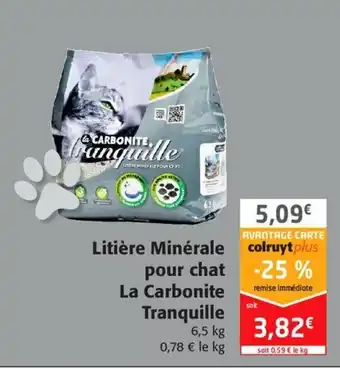 Colruyt Litière minérale pour chat offre