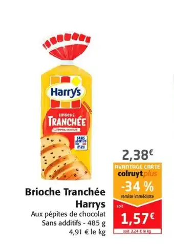 Brioche tranchée harrys