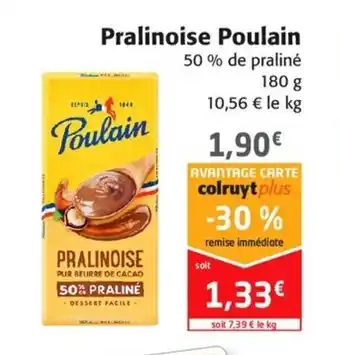 Colruyt Pralinoise poulain offre