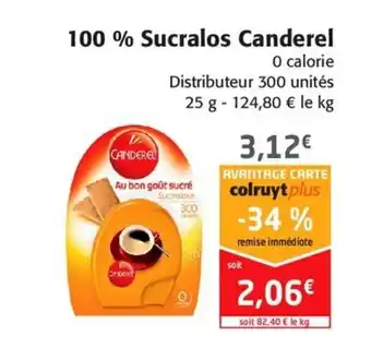 Colruyt 100% sucralos canderel offre