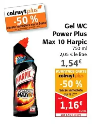 Gel WC power plus max 10 harpic