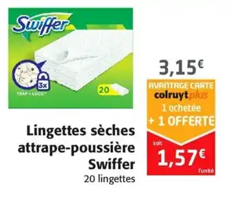 Colruyt Lingettes sèches attrape-poussière swiffer offre