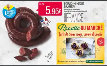 Match Boudin noir bahier offre