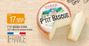 Match P'tit basque istara offre
