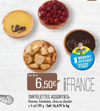 Match Tartelettes assorties offre