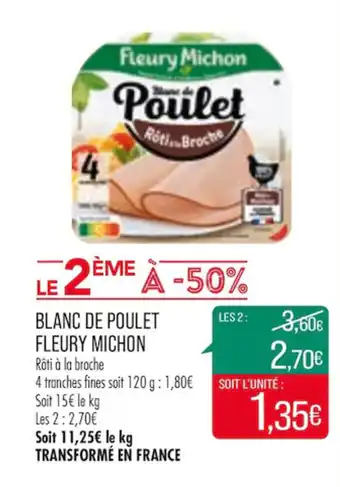 Match Blanc de poulet fleury michon offre