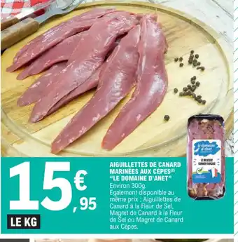 E.Leclerc AIGUILLETTES DE CANARD MARINÉES AUX CÈPES offre