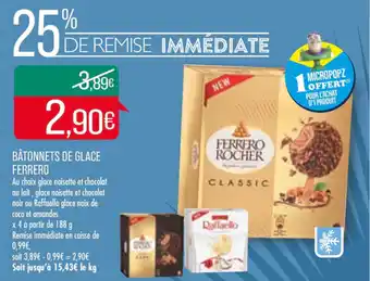 Bâtonnets de glace ferrero