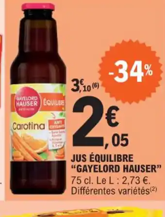 E.Leclerc JUS ÉQUILIBRE "GAYELORD HAUSER offre