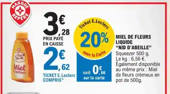 E.Leclerc MIEL DE FLEURS LIQUIDE offre