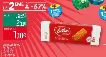 Match Speculoos lotus offre