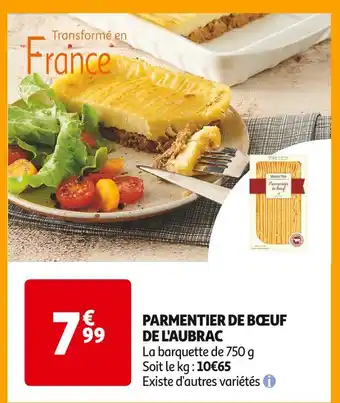 Auchan Supermarché Maison Tino PARMENTIER DE BŒUF DE L'AUBRAC offre