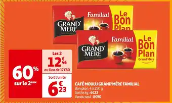 Auchan Supermarché GRAND'MÈRE CAFÉ MOULU FAMILIAL offre