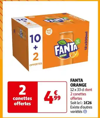 Auchan Supermarché FANTA FANTA ORANGE offre