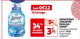 Auchan Supermarché LENOR ADOUCISSANT CONCENTRÉ FRESH AIR(1) offre