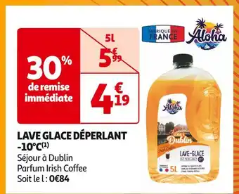 Auchan Supermarché Aloha LAVE GLACE DÉPERLANT -10°C(1) offre
