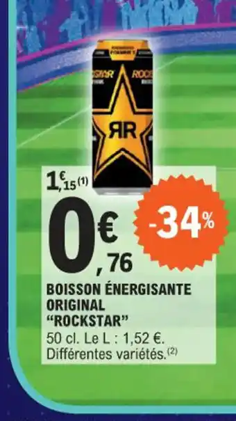 BOISSON ÉNERGISANTE ORIGINAL "ROCKSTAR"