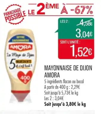 Match Mayonnaise de dijon amora offre
