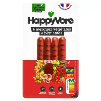 Auchan Merguez Végétales Et Gourmandes Happyvore offre