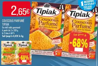 Match Couscous parfumé tipiak offre