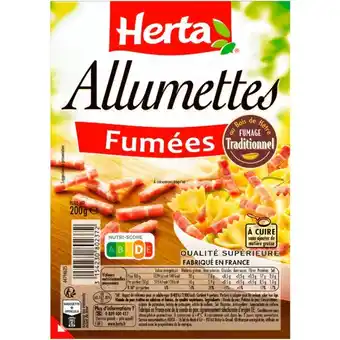 Auchan Allumettes Fumées Herta offre