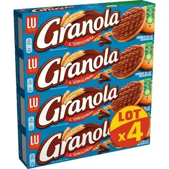 Auchan Biscuits Au Chocolat Au Lait Granola Lu offre