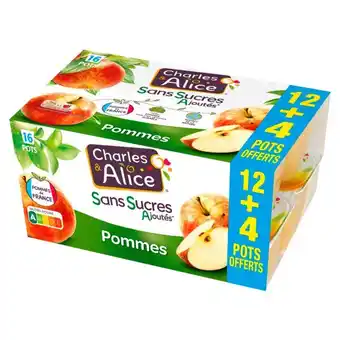 Auchan Dessert De Fruits Sans Sucres Ajoutés Charles & Alice offre