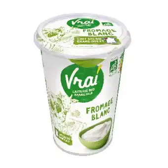 Auchan Fromage Blanc Nature Bio Vrai offre