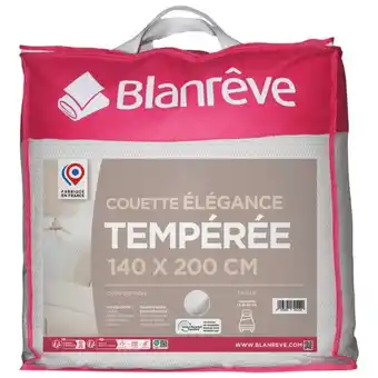 Auchan Couette Temperée Blanrêve offre