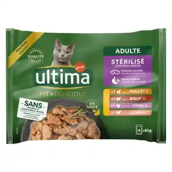 Auchan Sachets Repas Pour Chat Stérilisé Ultima offre
