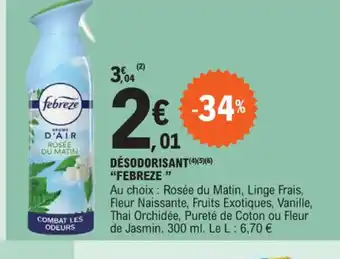 E.Leclerc DÉSODORISANT FEBREZE offre