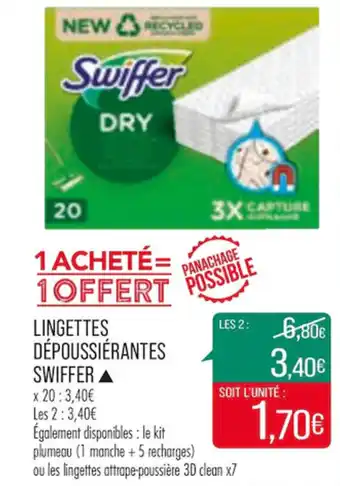 Match Lingettes dépoussiérantes swiffer offre
