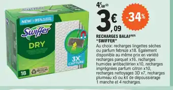 E.Leclerc RECHARGES BALAI SWIFFER offre