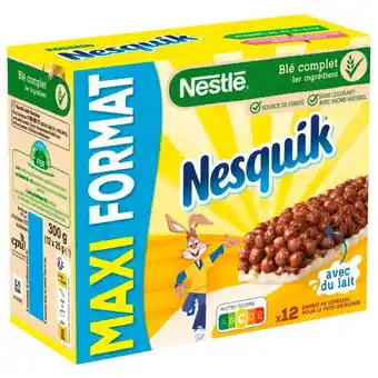 Auchan Barres De Céréales Nesquik Nestlé offre