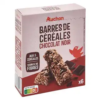 Auchan Barres De Cereales Chocolat Noir Auchan offre