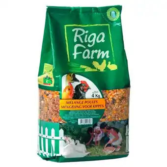 Auchan Mélange Pour Poules Riga Farm offre