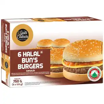 Auchan Etuis De Halal Bun's Burger Surgeles Goûts & Couleurs offre