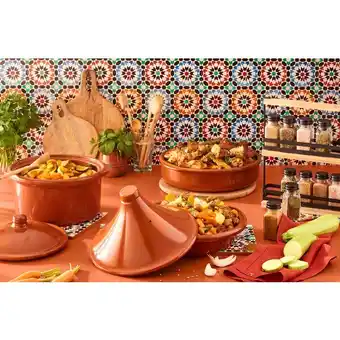 Auchan 1- Tajine Ø 28 Cm En Terre Cuite offre