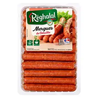 Auchan 20 Merguez De Volaille Reghalal offre