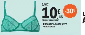 E.Leclerc 3 SOUTIEN-GORGE AVEC ARMATURES offre