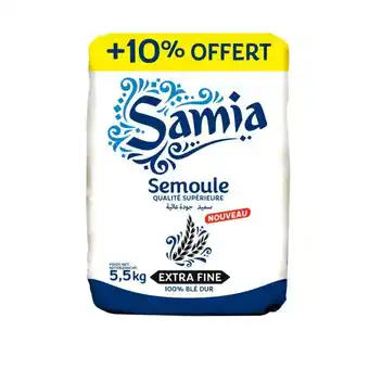 Auchan Semoule De Blé Extra Fine Samia offre