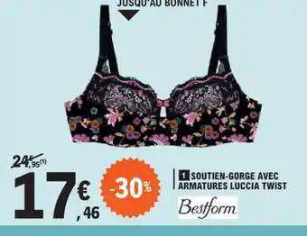 E.Leclerc 1 SOUTIEN-GORGE AVEC ARMATURES LUCCIA TWIST offre